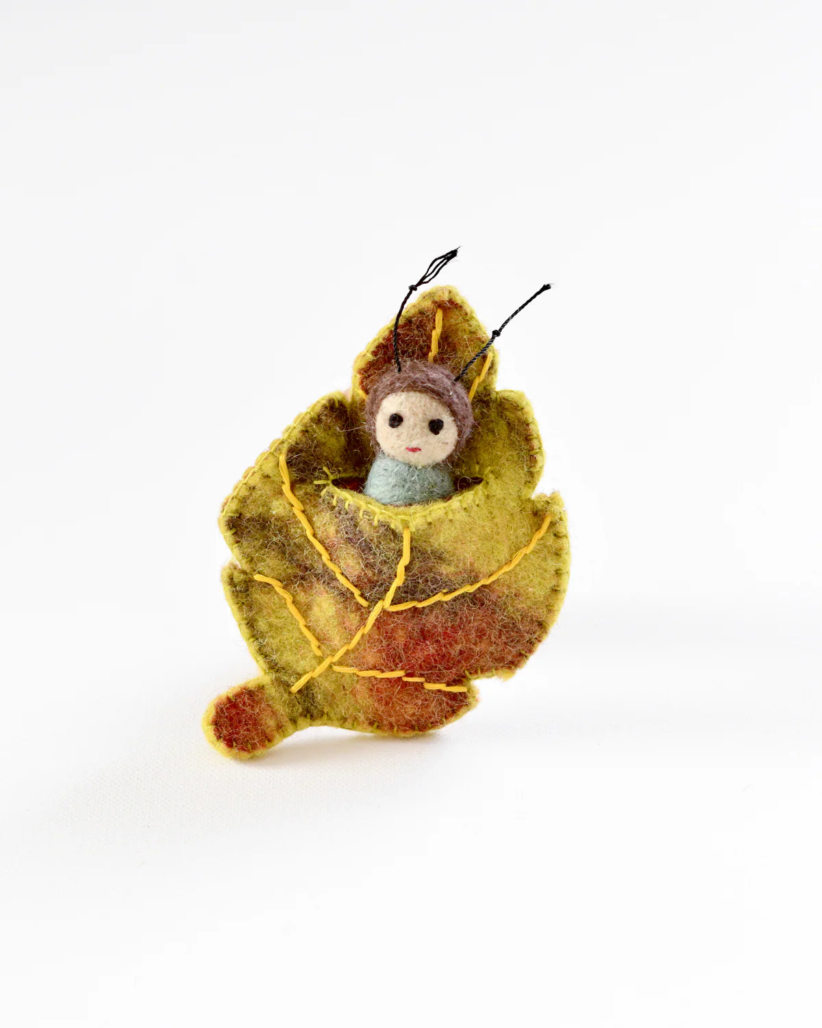 Felt Birch Leaf Baby - Where The Sidewalk Ends Toy Shop