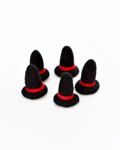 Felt Witches Hat Loose Parts - 5 Hats - Where The Sidewalk Ends Toy Shop