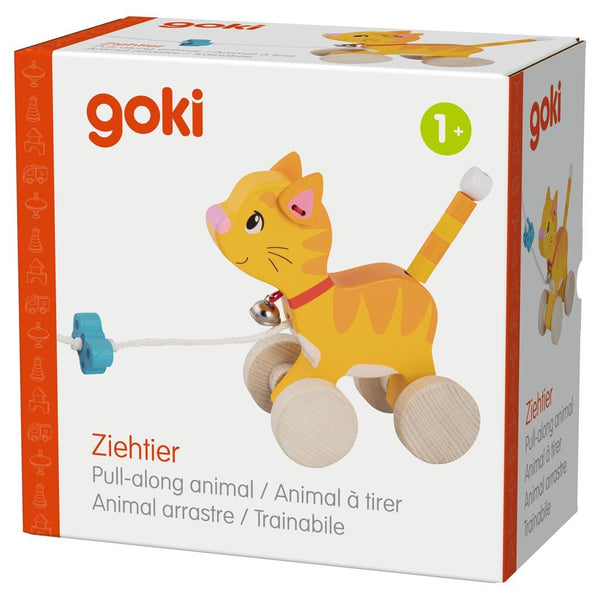 Pull-along animal - Cat - Where The Sidewalk Ends Toy Shop