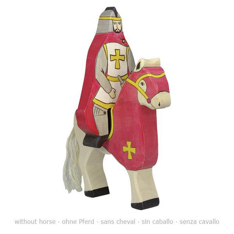 Red knight with cloak, riding (without horse) - Where The Sidewalk Ends Toy Shop
