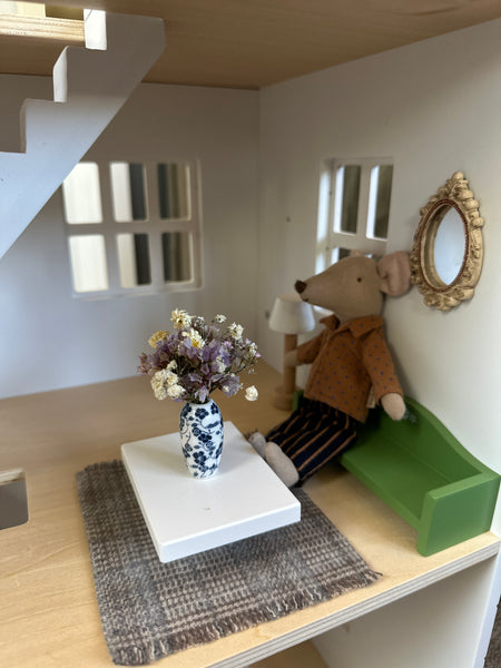 Miniature Flower Arrangement in Vase - Where The Sidewalk Ends Toy Shop