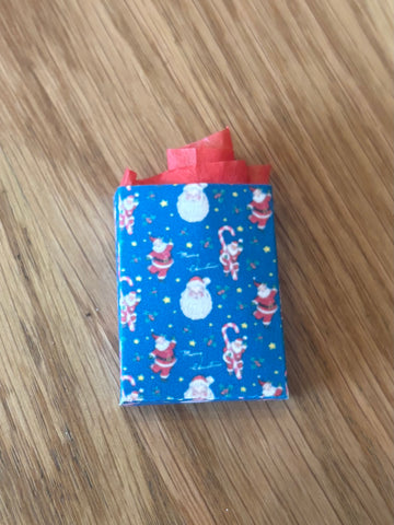Blue Christmas Gift Bag with Tissue