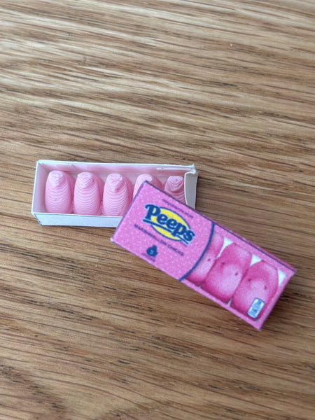 Miniature Peeps in Boxes  1:12 - Where The Sidewalk Ends Toy Shop