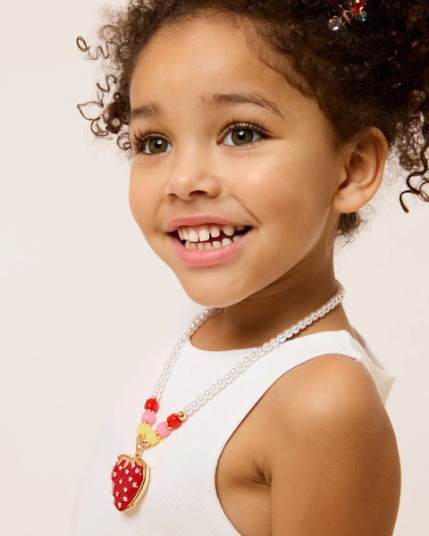 Strawberry Surprise Lipgloss Locket - Where The Sidewalk Ends Toy Shop