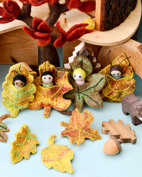 Felt Maple Leaf Baby - Where The Sidewalk Ends Toy Shop