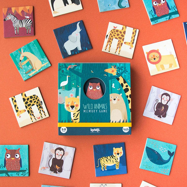 Wild Animals Memory Game