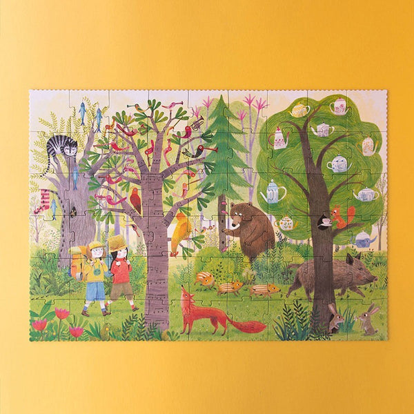 Puzzle - Night & Day in the Forest
