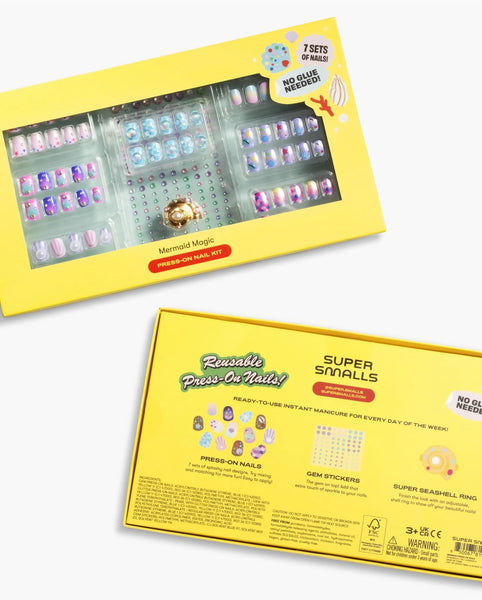 Mermaid Press On Nail Kit - Where The Sidewalk Ends Toy Shop