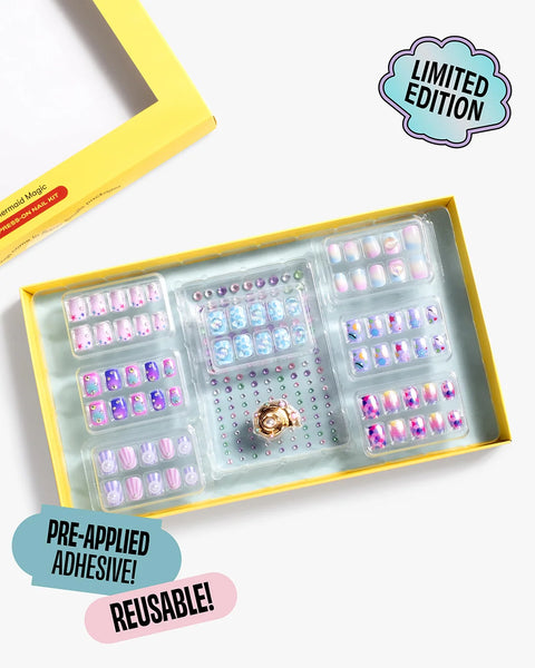 Mermaid Press On Nail Kit - Where The Sidewalk Ends Toy Shop