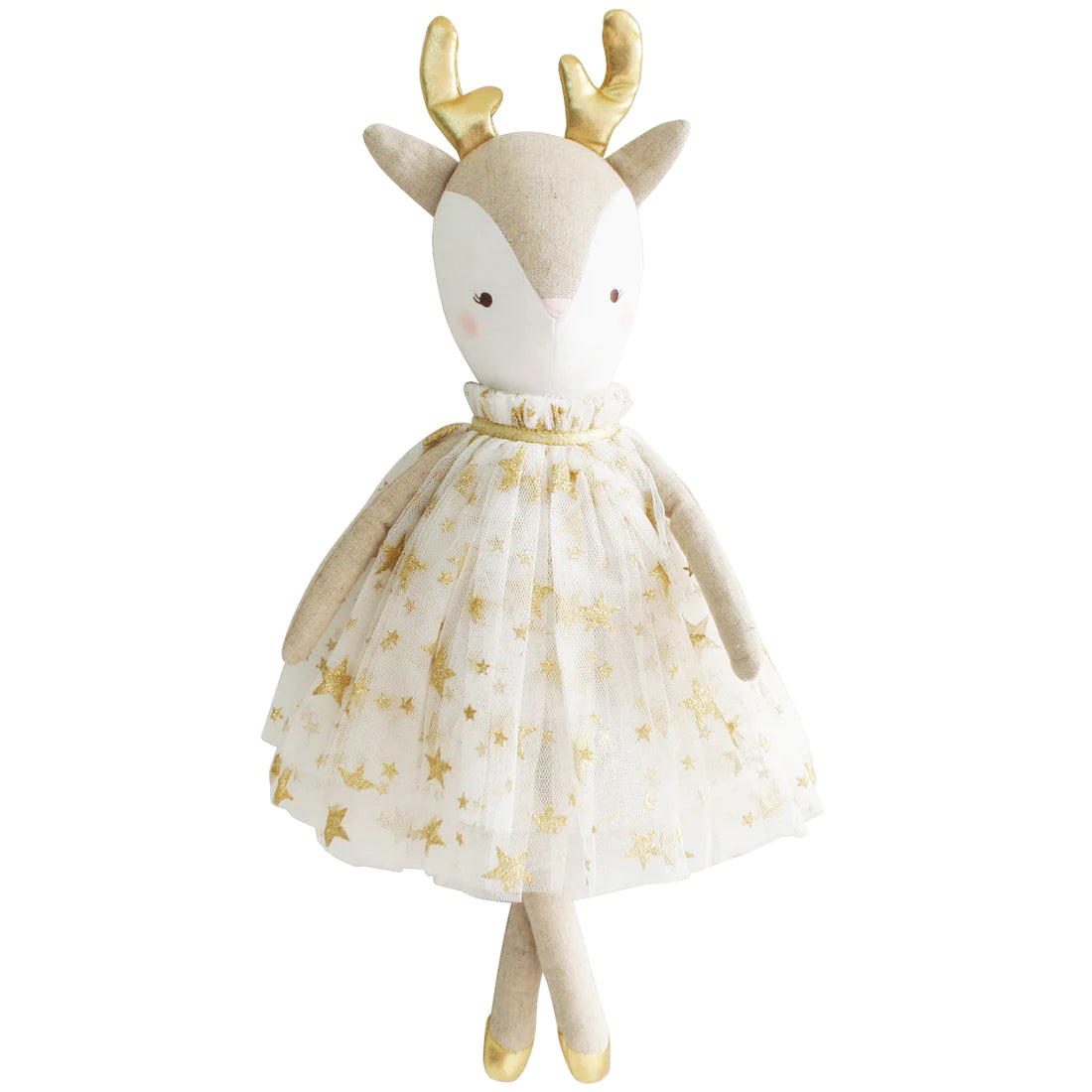 Angelica Reindeer Doll 43cm - Gold - Where The Sidewalk Ends Toy Shop