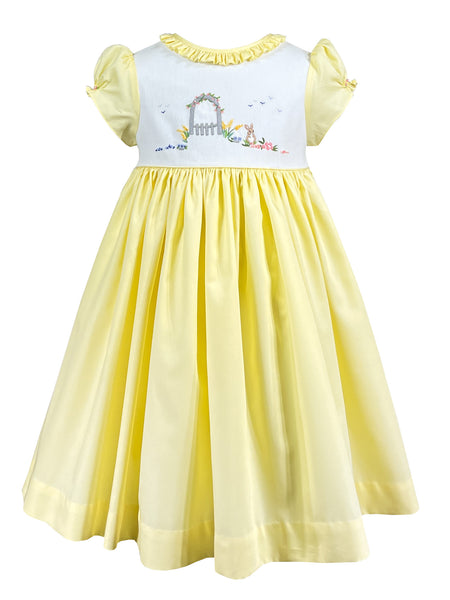 Le Jardin de Pâques Embroidered Dress - Where The Sidewalk Ends Toy Shop