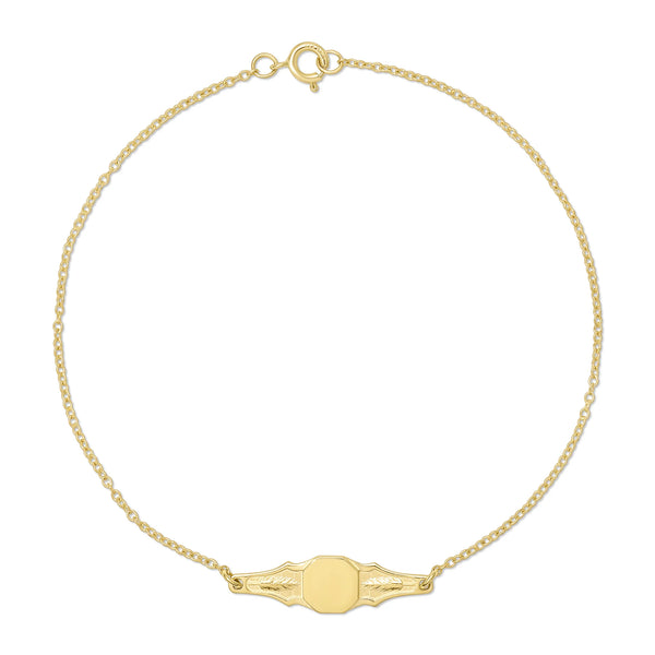 Signet "Plume" bracelet - Where The Sidewalk Ends Toy Shop