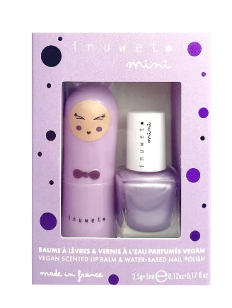 Duo Purple LIp Balm & Nail Polish Set - Where The Sidewalk Ends Toy Shop