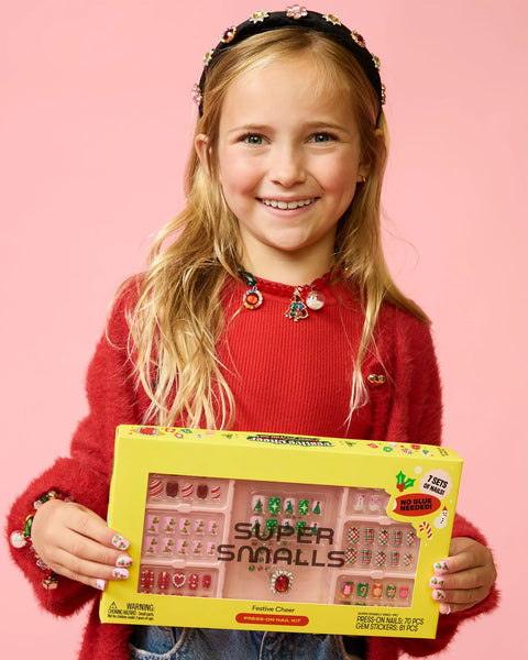 Festive Cheer Press On Nail Kit - Where The Sidewalk Ends Toy Shop