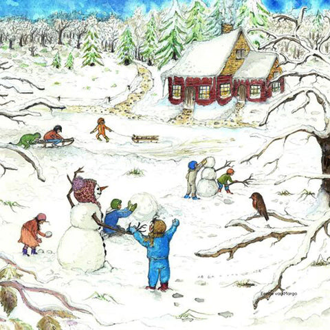 Eentje Van Margo silhouette - Red Cottage Winter