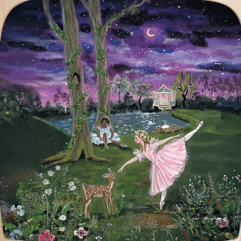 Gwen's Illustrations silhouette - Moonlight Ballerina - Where The Sidewalk Ends Toy Shop