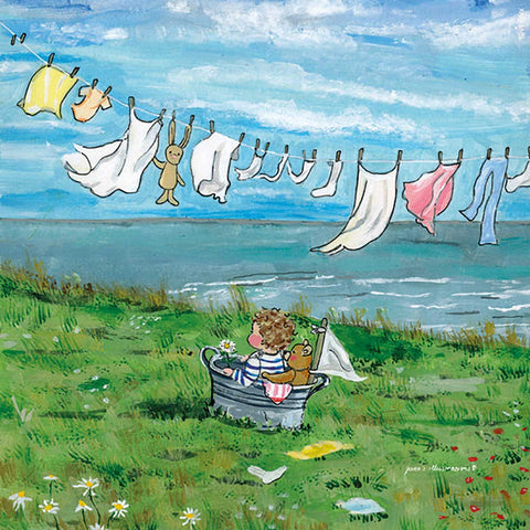 Gwen's Illustrations silhouette - Summer's Breeze - Where The Sidewalk Ends Toy Shop