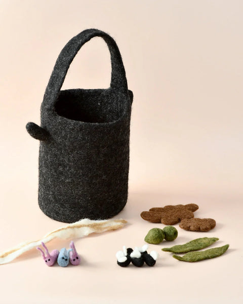 Felt "Wombat Stew" Billy Can and Small Parts Play Set - Where The Sidewalk Ends Toy Shop