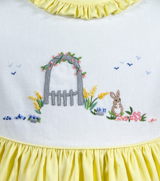 Le Jardin de Pâques Embroidered Dress - Where The Sidewalk Ends Toy Shop