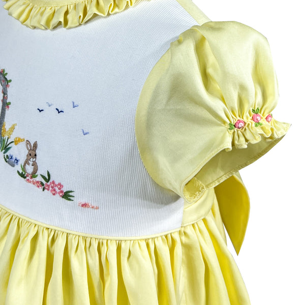 Le Jardin de Pâques Embroidered Dress - Where The Sidewalk Ends Toy Shop