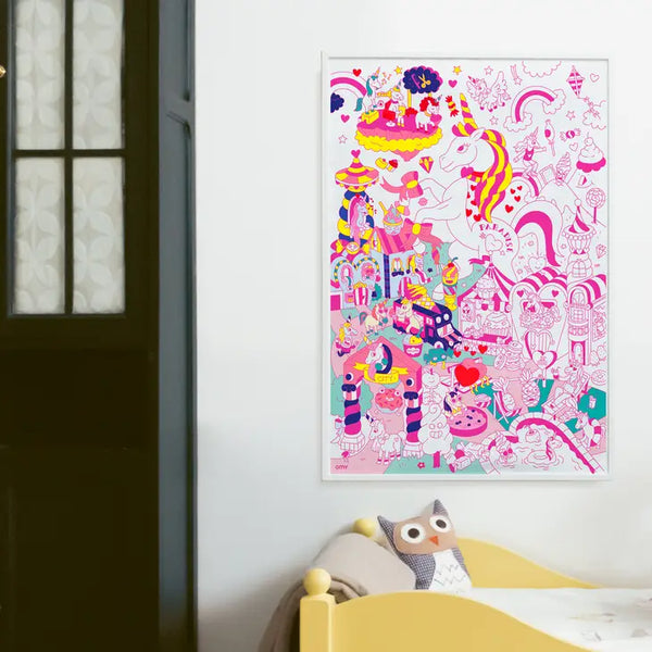 Unicorn Giant Poster - Where The Sidewalk Ends Toy Shop