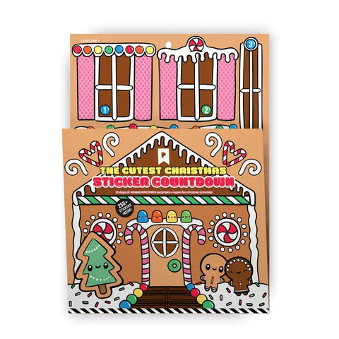 Kawaii Christmas Sticker Advent Calendar - Where The Sidewalk Ends Toy Shop