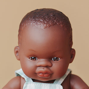 Baby Jalen Doll- Boy Check Outfit - Where The Sidewalk Ends Toy Shop