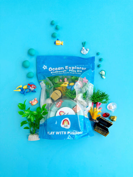 Ocean Explorer (Blue Hawaiian) Kiddough Play Kit - Where The Sidewalk Ends Toy Shop