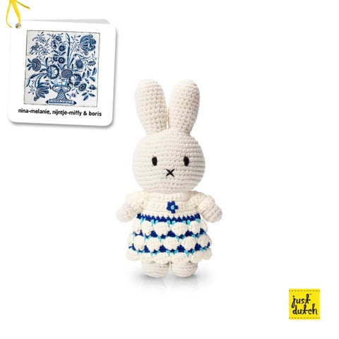 Miffy Delft Blue Floral - Where The Sidewalk Ends Toy Shop