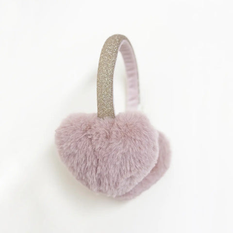 Fluffy Love Heart Earmuffs - Where The Sidewalk Ends Toy Shop