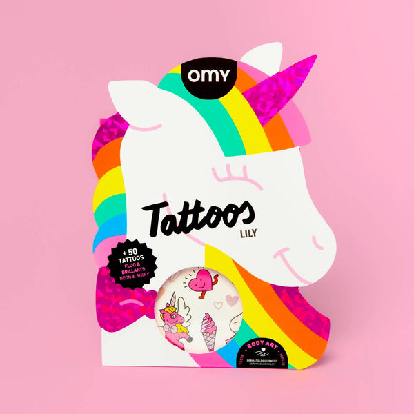 Temporary Tattoos- Unicorn - Where The Sidewalk Ends Toy Shop
