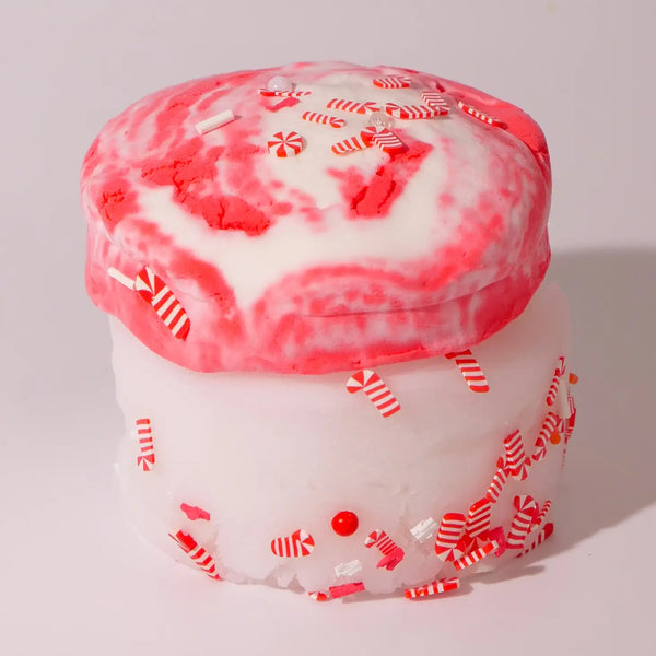 Candy Cane Frappe Slime - Christmas Slime - Where The Sidewalk Ends Toy Shop