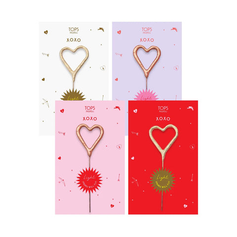 Sparkler Card Xo Gold and Rose Gold 4" - Where The Sidewalk Ends Toy Shop
