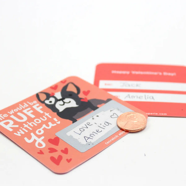 Scratch-Off Valentines - Animal Puns - Where The Sidewalk Ends Toy Shop