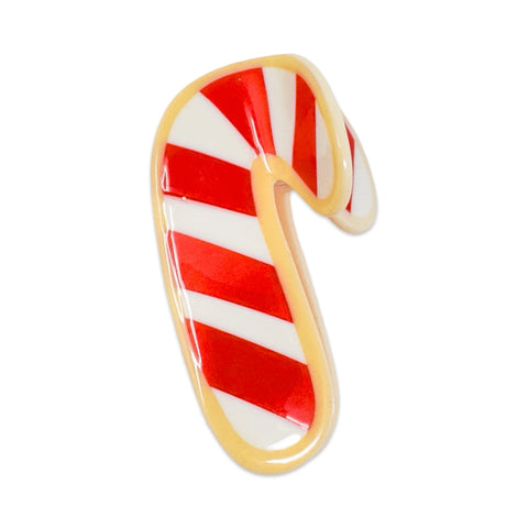 Midi Candy Cane Holiday Cookie Hair Claw Clip