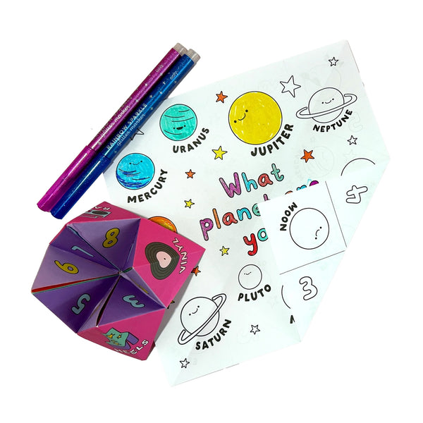 D.I.Y. Fortune Tellers Activity Kit - Set of 24 Designs - Where The Sidewalk Ends Toy Shop