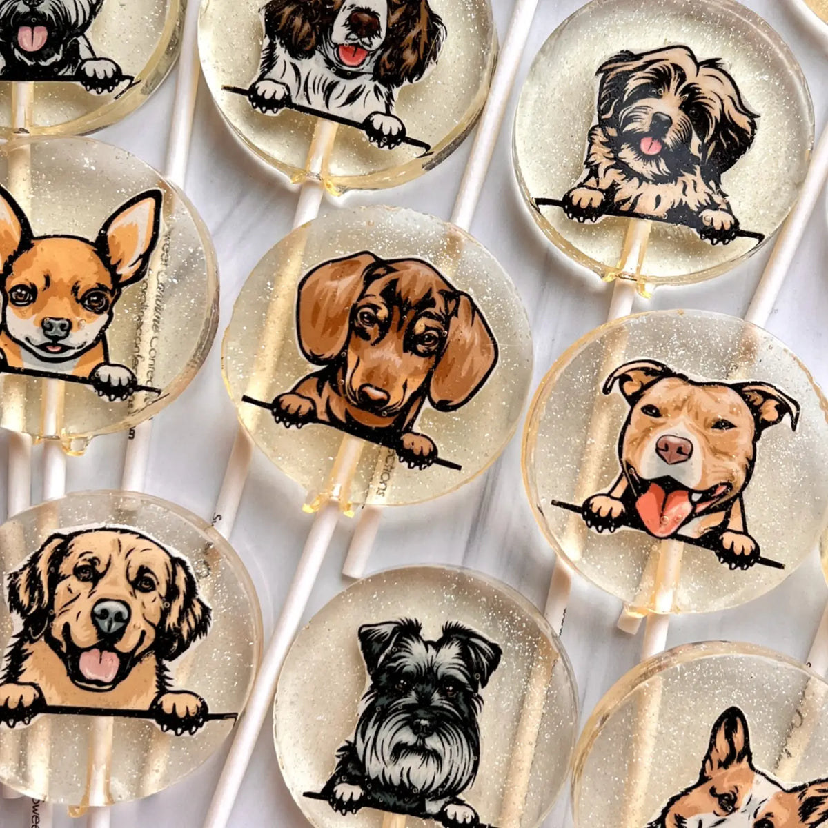 Dog Lollipop Collection, Caramel Flavor | Where The Sidewalk Ends Toy Shop