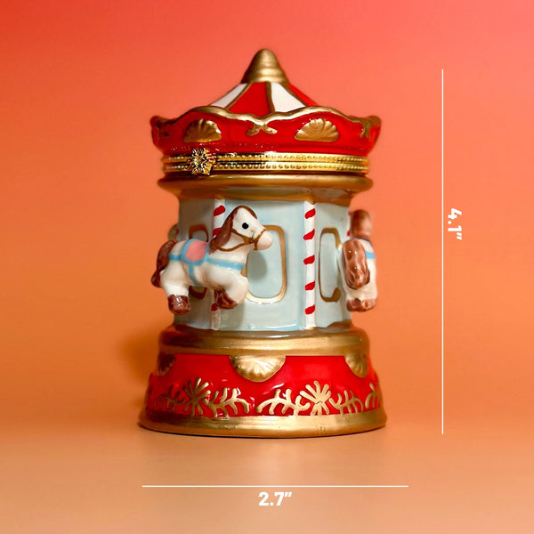 Carousel Hand Painted Trinket Box - Where The Sidewalk Ends Toy Shop