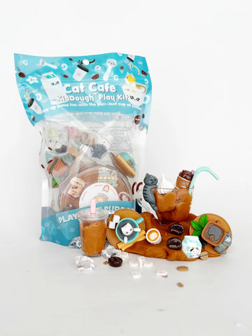 Cat Cafe Kiddough Play Kit - Where The Sidewalk Ends Toy Shop