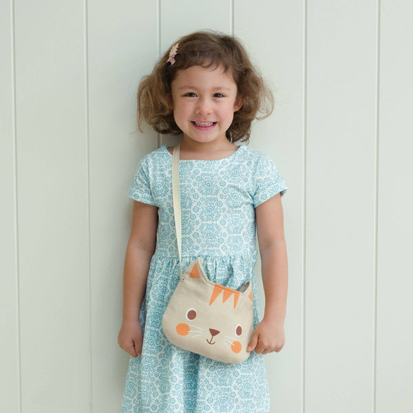 Wooden Kitten Handbag Pretend Play Set