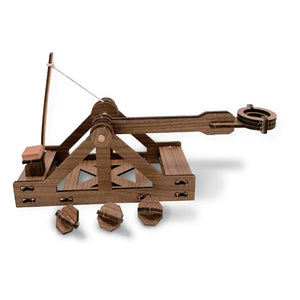 Mini Catapult : Wooden Engineering Model Building Kit