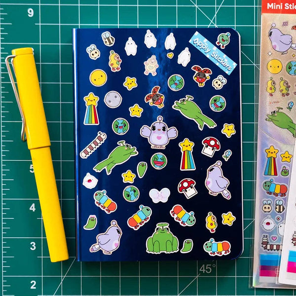 Happy World Mini Stickers — Sticker Sheet (stationery)