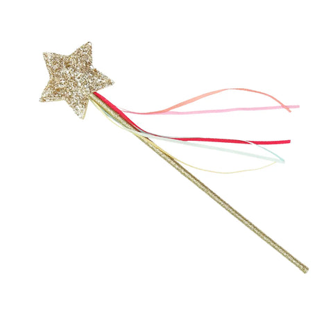 Glitter Star Wand Gold - Where The Sidewalk Ends Toy Shop