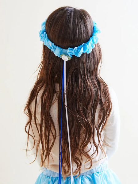 Snow Garland - Silk Headband with Ribbons - Where The Sidewalk Ends Toy Shop