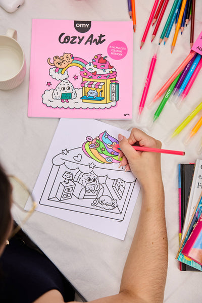 Cozy Art Coloring Book- Kawaii - Where The Sidewalk Ends Toy Shop