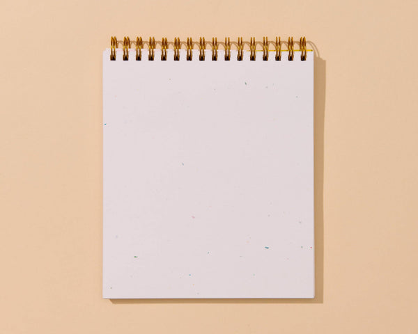 Letterpress Unlined Spiral Notebook—Cherries (Fruit, Cute)