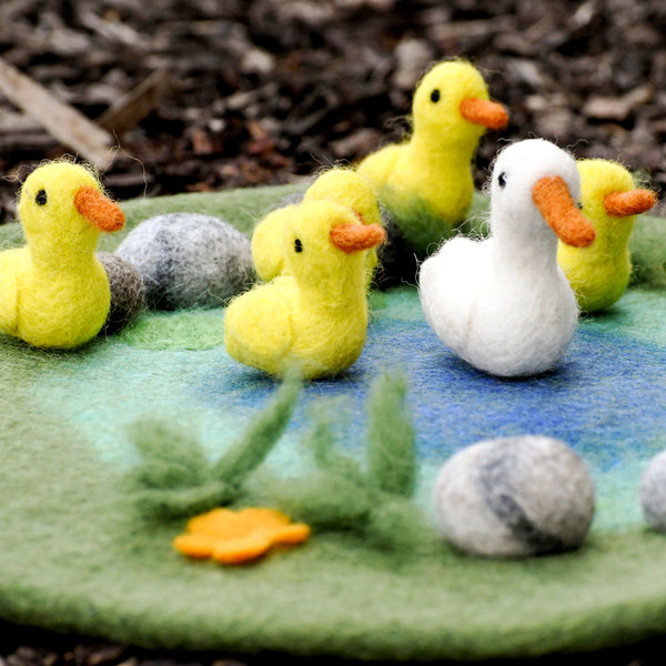 Duck Pond with 6 Ducks Play Mat Playscape - Where The Sidewalk Ends Toy Shop
