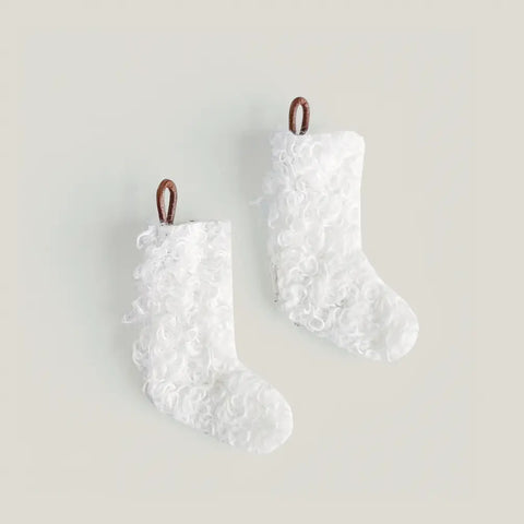 Miniature Dollhouse Christmas Stocking - Set of 2 - Where The Sidewalk Ends Toy Shop