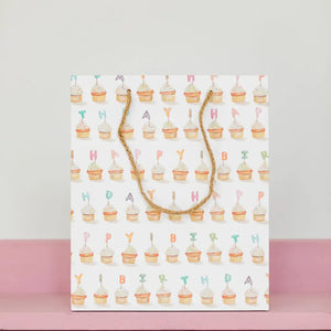 Birthday Cupcakes Gift Bag - Where The Sidewalk Ends Toy Shop