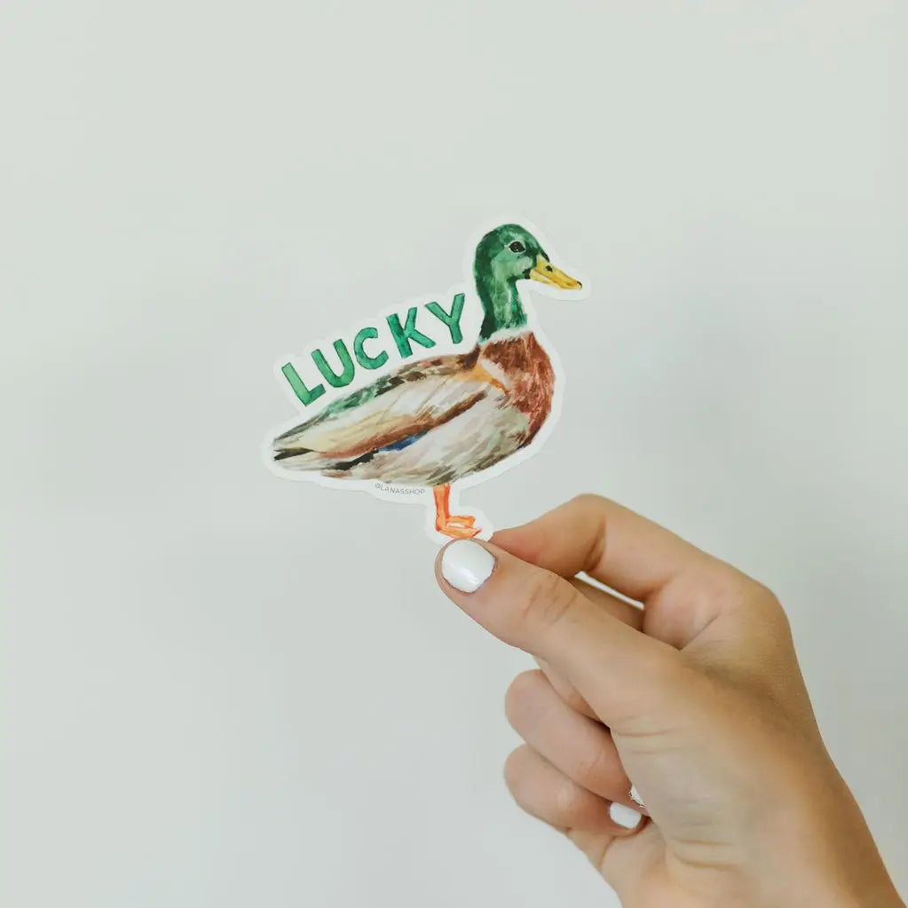 Lucky Duck Sticker - Where The Sidewalk Ends Toy Shop